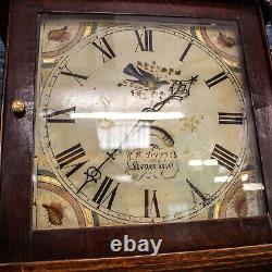 Antique Vintage William Terry Grandfather Clock