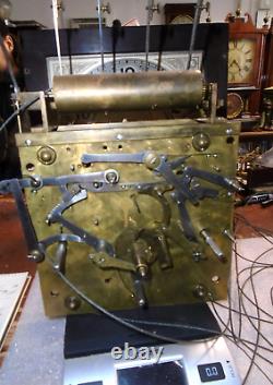 Antique-Winterhalder-5 Tube Grandfather Clock Movement-Ca. 1920-To Restore-#V93