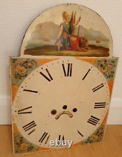 Antique grand father clock face