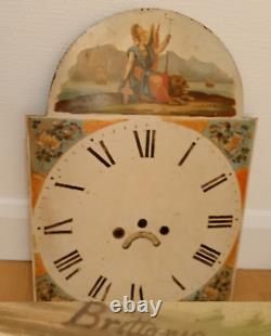 Antique grand father clock face