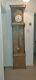 Antique longcase French grandfather open front clock Early Dial