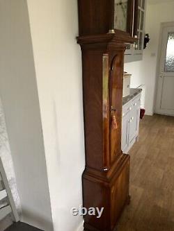 Antique longcase clock 8 day Flame Mahogany