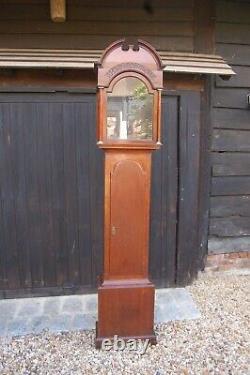 Antique longcase clock case