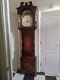Antique longcase grandfather clock, 50 years present owner, has been restored