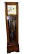 Art Deco Grandfather Clock By Bee Ess Walnut 6ft Manual Chiming Vintage
