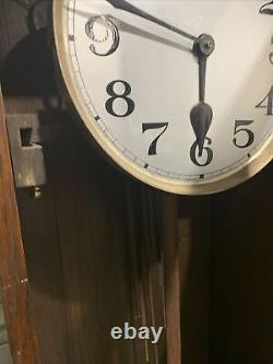 Art Deco Oak Longcase Clock
