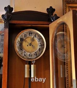 Austrian Art Nouveau Longcase Standing Clock, Grandfather Clock, C. 1890