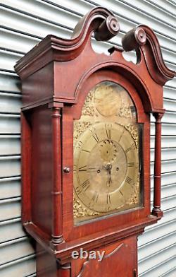 Brass Dial 8 Day Longcase Clock, by Robert Townsend of Greenock, Scotland