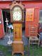 Brecon Longcase Clock. Antique Oak