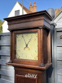 Bury St Edmonds Oak Longcase clock
