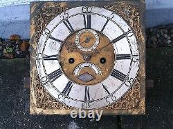 CLARKE NORFOLK 1750 8 day LONGCASE CLOCK DIAL+move 12Xinch