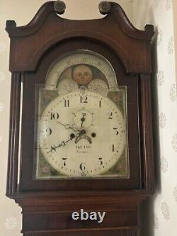 Circa 1800's Grandfarther longcase clock Thomas Hill