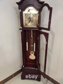 ClassicLiving 183cm Wood Grandfather Clock Unopened, British-Inspired Elegance