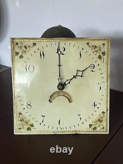 Early 11 Inch Painted Dial Longcase Movement