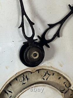 Early 11 Inch Painted Dial Longcase Movement