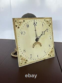 Early 11 Inch Painted Dial Longcase Movement