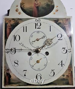 Early 1800s Beautiful Mahogany Longcase clock by J Bolton of Chester le Street
