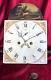 Early Antique 12in Hand Painted 8 Day Grandfather Clock Movement/Arched Dial