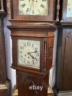 Edwardian Westminster Chime Longcase Clock Of Small Proportions