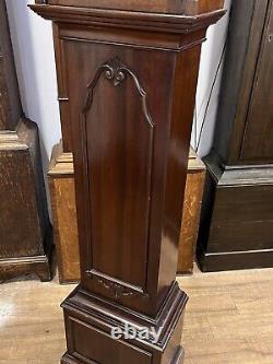 Edwardian Westminster Chime Longcase Clock Of Small Proportions