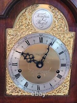 Elliott London Mahogany Westminster Chime grandmother clock Gilivant & Botsford