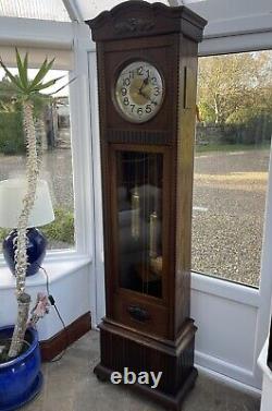 FR Haizmann German Long Case Grandfather Clock, Twin Weight Driven