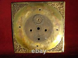Fine Early 18th C 12in Brass 8 Day Longcase Clock Dial William Stepto St Giles