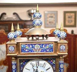 French Cloisonne Grandfather Clock