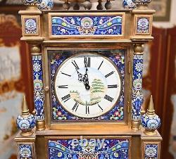 French Cloisonne Grandfather Clock