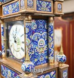 French Cloisonne Grandfather Clock