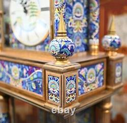 French Cloisonne Grandfather Clock