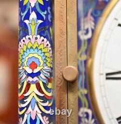 French Cloisonne Grandfather Clock