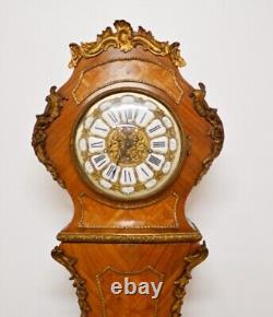 French Grandfather Clock Kingwood Inlay