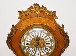 French Grandfather Clock Kingwood Inlay