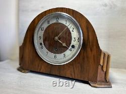 Garrard Art Deco Oak Westminster Chiming Clock in good condition 1960s