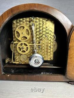 Garrard Art Deco Oak Westminster Chiming Clock in good condition 1960s