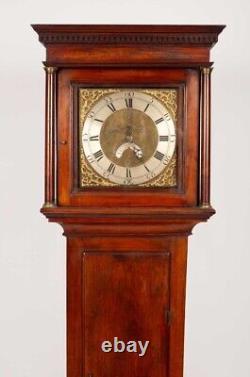 George III thirty-hour walnut longcase clock