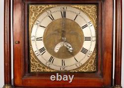 George III thirty-hour walnut longcase clock