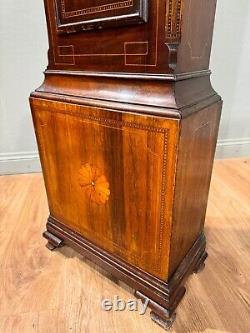 Georgian Grandfather Clock Nicholas Blondel Longcase Inlay Guernsey