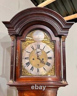 Georgian Grandfather Clock Nicholas Blondel Longcase Inlay Guernsey