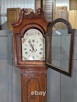 Georgian Mahogany Grandfather Clock by George Parker of Wisbech