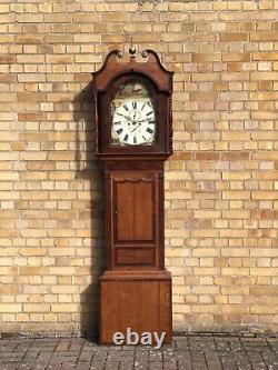 Georgian Oak Grandfather Clock. V Dold, Inverness, 8 Day