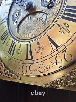 Grandfather Clock 8-Day, John Lawson Of Keighly Circa. 1750, Full Working Order