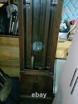 Grandfather Clock Longcase Oak Analogue Dial 212cm Tall Westminster Chime