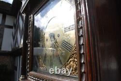 Grandfather Clock by John Garfield. 8-Day, Oak Case, Full Working Order