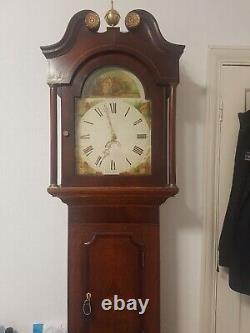 Grandfather clock antique 8 day Alarm
