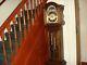 Grandfather longcase clock in oak with chimes