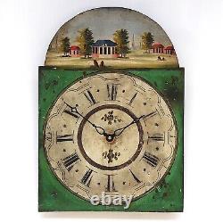 Grandfather/longcase iron clock dial. Late 18th century. Original