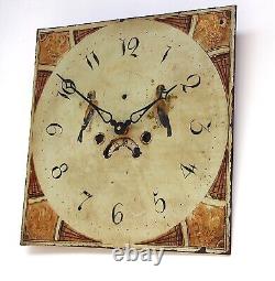 Grandfather/longcase iron clock dial. Late 18th/ early19th century. Original