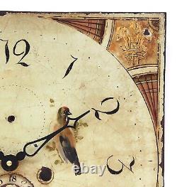 Grandfather/longcase iron clock dial. Late 18th/ early19th century. Original